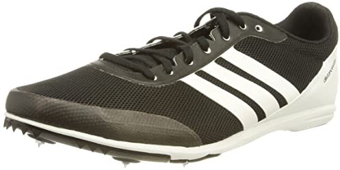 adidas Distancestar, Zapatillas de Atletismo Hombre, Negro (Negbás/Ftwbla 000), 45 1/3 EU