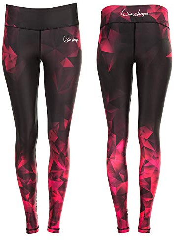WINSHAPE Damen Functional Power Shape Tights Ael102 Aus Der Brilliance For Everyone-kollektion Mit Anti-rutsch-effekt Leggings, Rubin, XXL EU