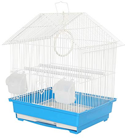 KCT Lima Small Exotic Portable Bird Cage Travel Box- Blue