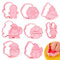 Formine per Biscotti Natale, 8 pezzi Stampini Biscotti Natale, 3D Pressable Formine per Biscotti, Christmas Cookie Cutter per Biscotti Natalizie Torta, Gingerbread Man, Fiocco di neve, Renna