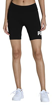 Puma Puma Ess 7 Logo Short Le Black Pantaloncino Ciclista Donna