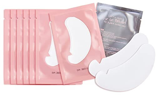 Lunamoon Augenpads für Wimpernverlängerung V-Augenpads Wimpernlifting Pads 50 Paare