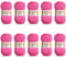 Wollidu Mila Garn zum Häkeln und Stricken 10 x 50g/133m Strickgarn 100% Polyacryl Häkelgarn Candy Pink