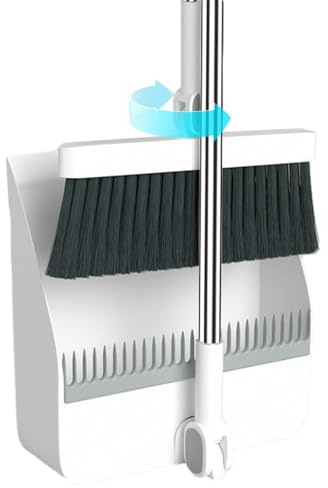 Genérico Juego de Escoba y Recogedor Extensible con Mango Largo, Peine de Dientes y Recogedor Plegable Doméstico