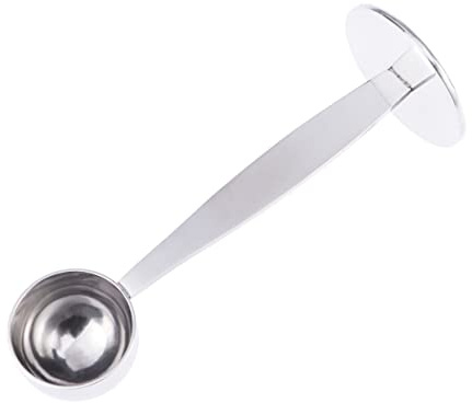 NAMOARLY Cuchara Medidora de Café Inoxidable con Prensador Herramienta Espresso y Café de Usar y Limpiar Accesorio Práctico para y Compactar