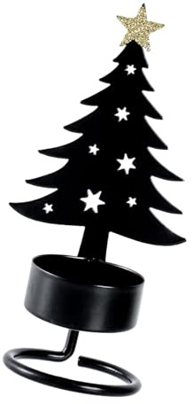 Portavelas para árbol de Navidad, decoraciones de metal de hierro, centros de mesa decorativos, decoraciones de metal de hierro