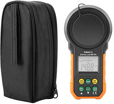 PM6612 PM6612L 200 . 000Lux Hochpräzises Digitalphotometer Lux Lichtmesser Luxmeter LCD Handheld für Privathaushalte Bürolager Plantagen Bühnenstadien (Batterie NICHT im Lieferumfang entha(PM6612)