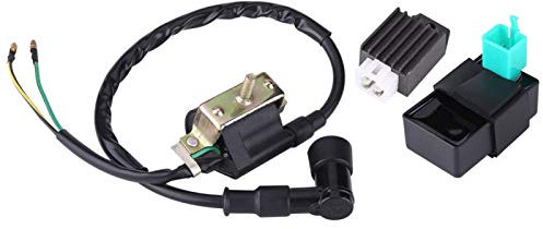 bobina di accensione pit bike + Bobina di accensione CDI Box Regulator Rectifier per Trail Bike Dirt Bike Quad ATV