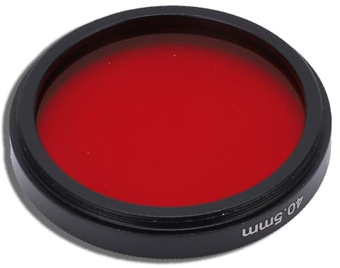 Beufee Filtro Obiettivo, Filtro Rosso Filtro Fotocamera Fotocamera Filtro Obiettivo Completamente Rosso Fotocamera Filtro Obiettivo Filtro Rosso Completo Filtri Ed Effetti della Fotocamera(40.5mm)