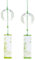 BENECREAT 2 pieza de Campanillas de Viento Japonesas, Hierba de Orquídea, Colgantes de Cristal Hechos A Mano para Regalo de Boda O Festival, Decoración para Ventanas de Jardín, Exteriores O Interiores