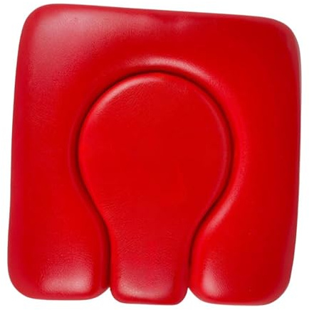 Colcolo Commode Seat Cushion Raised Toilet Seat Portable PU Leather for Elderly,Sponge Padded,Seat Pad Cover,for Shower Wheelchairs, red