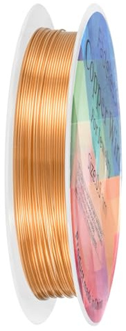 M METERXITY 0.5 mm/24 Gauge Copper Wire for Jewelry Making, 20.3FT Copper Beading Craft Wire for Jewelry/Weaving/DIY Crafting/Planting, Color-Retaining [6.2M, Copper Tone]