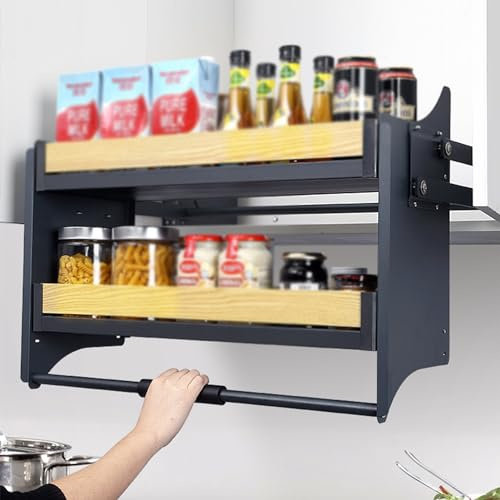 Mensole pieghevoli da parete, 2 ripiani, regolabili, design salvaspazio, sistema di scaffali per cabi da 850 mm, perfetto per gli piccoli.