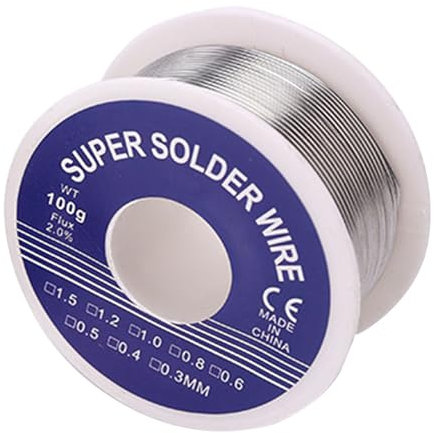 100g lötzinn mit Flussmittel,1 mm Lötzinn,Solder Mit Kolophonium Kern,Soldering Wire,1 Rolle lötdraht für Heimwerken und Reparatur von Elektrolöten Elektronischen