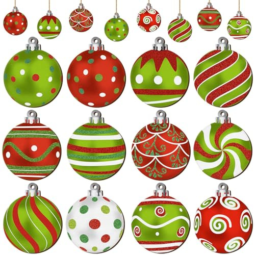 KASESSS 24 Piezas Adornos Arbol Navidad Bola de Madera, Decoracion Arbol de Navidad Interesante, Adornos Navidad Arbol para Niños y Adultos, Christmas Tree Decorations con SOGA Apto para Colgar