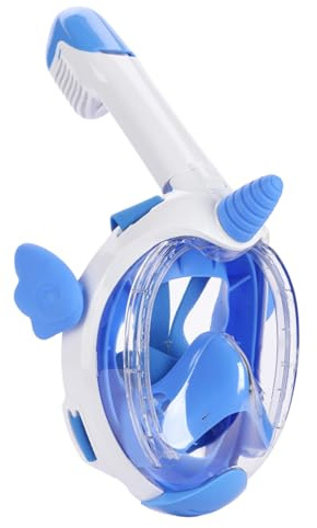 Vitare Dykmask för barn, integrerad snorkelmask med 180° panoramautsikt, anti-dimma och anti-läckage simmask - XS
