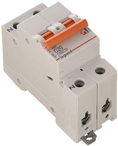 Interruptor magnetotermico para vivienda Legrand 419927 RX3 1P+N 6KA 20A