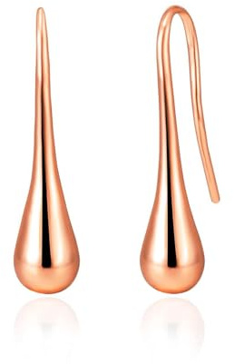 Philip Jones Rose Gold Plated Teardrop Earrings