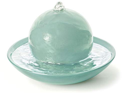 PRIMAVERA Duftbrunnen Rondo Eisgrün glänzend - Luftbefeuchter, Diffuser, Raumduft - Reinigung und Erfrischung der Raumluft - Aromatherapie