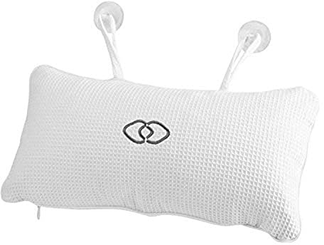 Oreiller de Bain Gonflable avec Ventouses Antidérapantes Ergonomique pour Baignoire Spa Appui-Tête Confort Portable