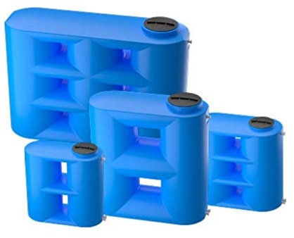 SERBATOIO CISTERNA CORDIVARI PARALLELEPIPEDO 500 LITRI POLIETILENE PER RACCOLTA ACQUA