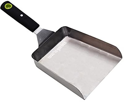 Cook'in Garden Spatule en Inox avec Manche Aimanté - Modèle AC177 - Utilisable sur Plancha et Barbecue - Dimensions L31 x l16 x 7,5H centimètres