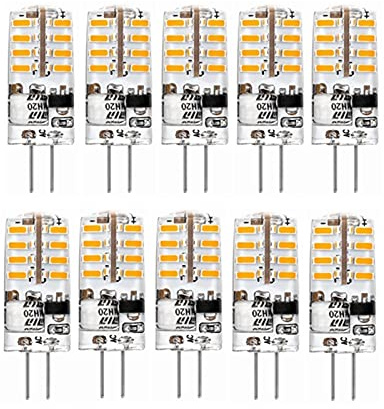 ANTYX Mini LED-lampa 3W AC 230V LED G4-ljus 360 strålvinkel ljuskrona - Ljus Byt halogen G4-lampor 10st (Kall vit)