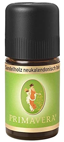 PRIMAVERA Ätherisches Öl Sandelholz neukaledonisch bio 5 ml - Aromaöl, Duftöl, Aromatherapie - ausgleichend, inspirierend, wärmend - vegan