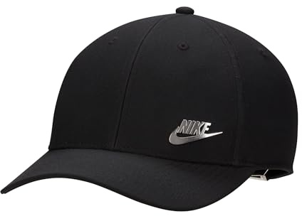 Nike Headwear U NK DF Club Cap S CB Mtfut L, Black/Metallic Silver, FB5371-010, L/XL
