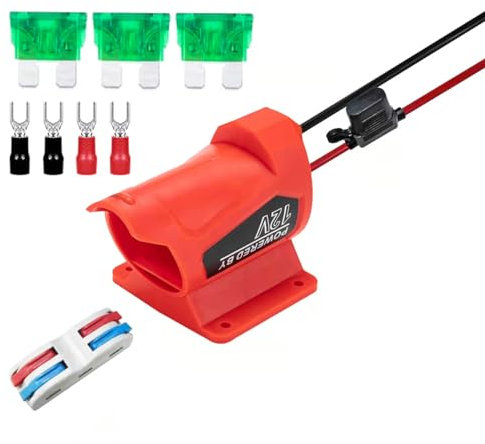 Namvo M12 Battery Adapter with Fuse for Milwaukee 12V Batteries