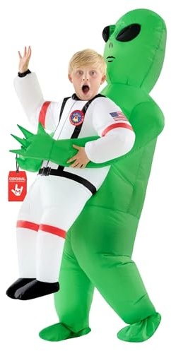 Morph Alien Costume, Alien Costume for Kids, Halloween Costumes for Kids | Includes Inflatable Alien Costume & Fan, Inflates in 60 Seconds, 4+ Hours Use Time, Functional Pocket, Perfect for Halloween