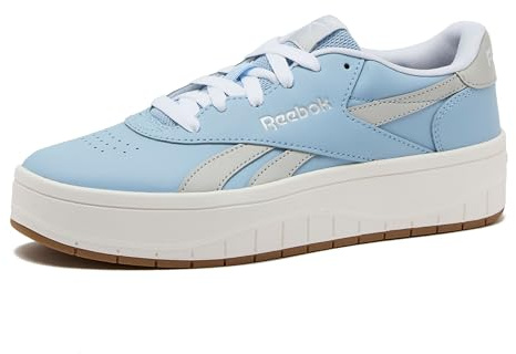 Reebok Court Advance Surge Platform Womens Sneakers, Fashion Tennis Shoes for Women, Y2K Blue/Barelygrey/Footwear White, 10