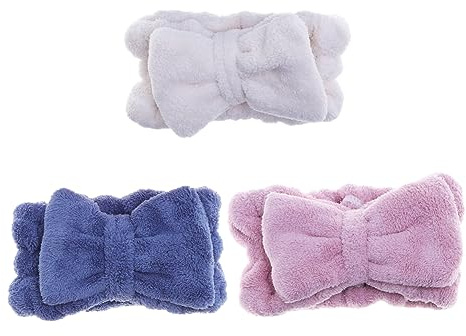 Healvian Lot De 3 Bandeaux Cheveux En Microfibre 3 Couleurs Absorbants Et Confortables Pour Femmes Et Filles Soins Visage Sport Bain