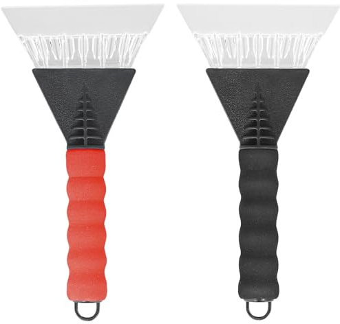 GLORHA 2PCS Heavy Duty Ice Scraper for Fridge Freezers Car Strong Freezer Defrosting Ice Scraper for Removing Stubborn Ice and Frost