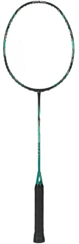 WANGBINGXING Badminton Set Raqueta de bádminton 30 Libras con Marco Ondulado Fibra Carbono, Ligera y Ofensiva
