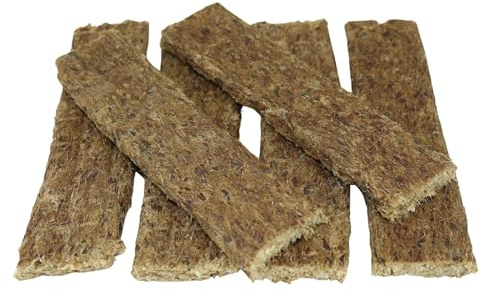 GUSTO PETS Nastro di carne di capriolo essiccato naturale 100 g - 100% selvaggina, senza cereali, snack da masticare per cani, essiccati delicatamente, dolcetti