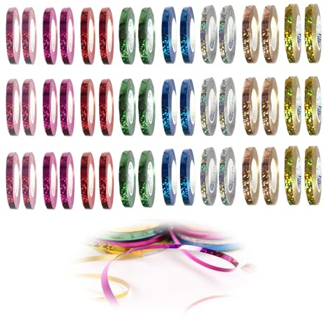 48 Rouleaux Serpentins Papier Multicolore 480m Total - Cotillons Carnaval et Confettis Décoration pour Anniversaire Mariage Fête - Kit Accessoire Serpentin Coloré pour Ambiance Festive Inoubliable