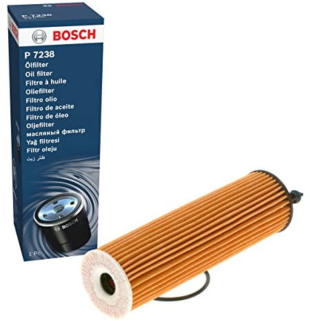 Bosch P7238 Car Oil Filter - Separates Soot and Metal Particles from Engine Oil - Provides Reliable Engine Lubrication