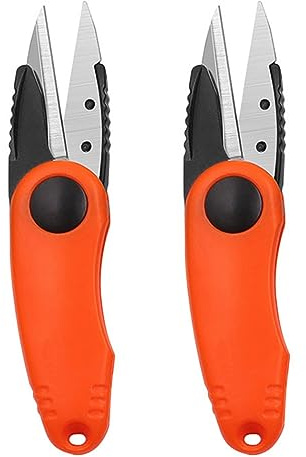 Pinze per filo da pesca, 2 forbici pieghevoli in acciaio inox, a forma di gamberetto, forbici pieghevoli da pesca, forbici pieghevoli a forbice pieghevole, strumento da pesca pieghevole a forma di