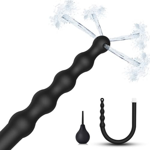 BDSMYOU 2-er Analdusche Frau Herr,580mm Analkette Analdusche für Analverkehr,Analkugeln Klistier Einlauf zur Darmreinigung,Anal Beads Anal dusche Anal Plug Anal Dildo Analplugs Sex Spielzeug Beide