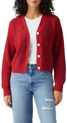 Levi's Cardigan da Donna Snowflake, Scarlet Smile, XS