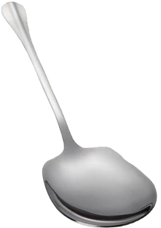 Husoiuy Cucchiaio grande per servire cibo, cucchiaio grande per servire, cucchiaio da riso extra grande – posate da cucina, posate da insalata ergonomiche per servizio a buffet e banchetti