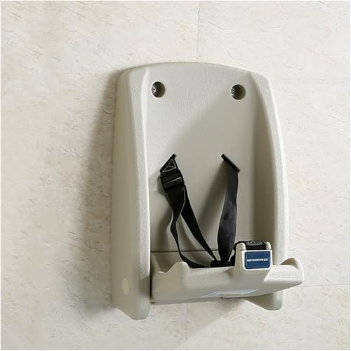 oiakus Mesa para Cambiar Pañales, Unidad para Cambiar Pañales Montada En La Pared, Estación De Cuidado para Bebés Montada En La Pared Asientos De Seguridad Plegables con Correa De Seguridad Ajustable