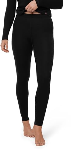 DANISH ENDURANCE Legging Thermique en Laine Mérinos Femme, Froid Extrême | Legging Thermique en Laine Mérinos, Doux et Chaud, Anti-Irritation, pour le Ski et la Randonnée par Grand Froid