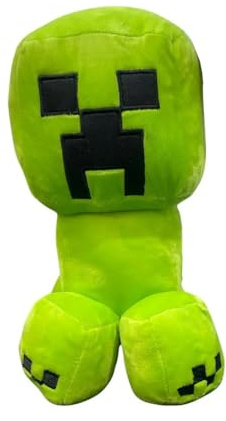 Play by Play Peluche Personaggi Videogioco Enderman Steve Alex Creeper Wolf Lama Ocelot Pork Pigman Piglin CREEPER