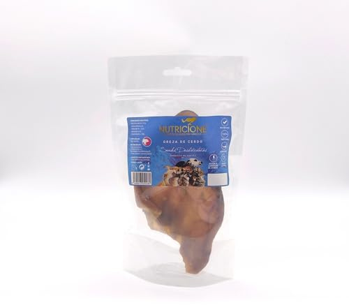Nutricione | Oreja de Cerdo Deshidratada para Perros | Snack Natural | 5 uds