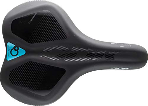 DDK Saddles: D-123MF Comfort Plus Selle de ville/trekking unisexe Noir/noir