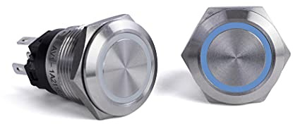 Sierra AV10040B, Push Button Switch, Blue Halo