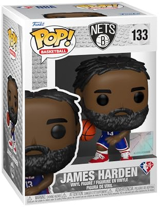 Funko Pop! NBA: Nets-James Harden - Vinyl-Sammelfigur - Geschenkidee - Offizielle Handelswaren - Spielzeug Für Kinder und Erwachsene - Sports Fans - Modellfigur Für Sammler und Display