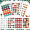 10pcs Aufkleber Weihnachten Adventskalender, Adventskalender Zahlen Aufkleben runde Zahlenaufkleber, Adventskalender Zahlen Aufkleber, Weihnachten Zahlen Sticker zum Basteln und Dekorieren (B)